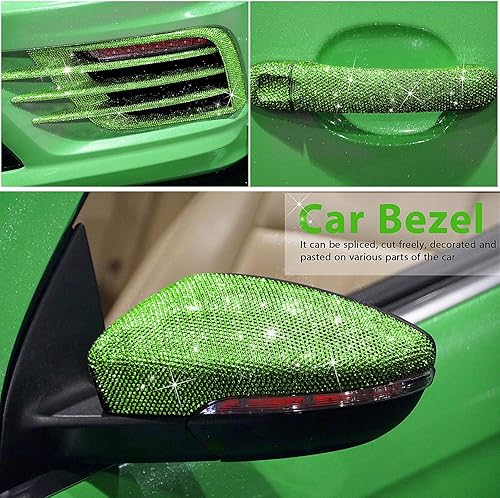 Vista 147 de Outus 12000 piezas de lámina de strass Bling Bling, calcomanías de strass, autoadhesivas, calcomanías para decoración de autos DIY, calcomanías