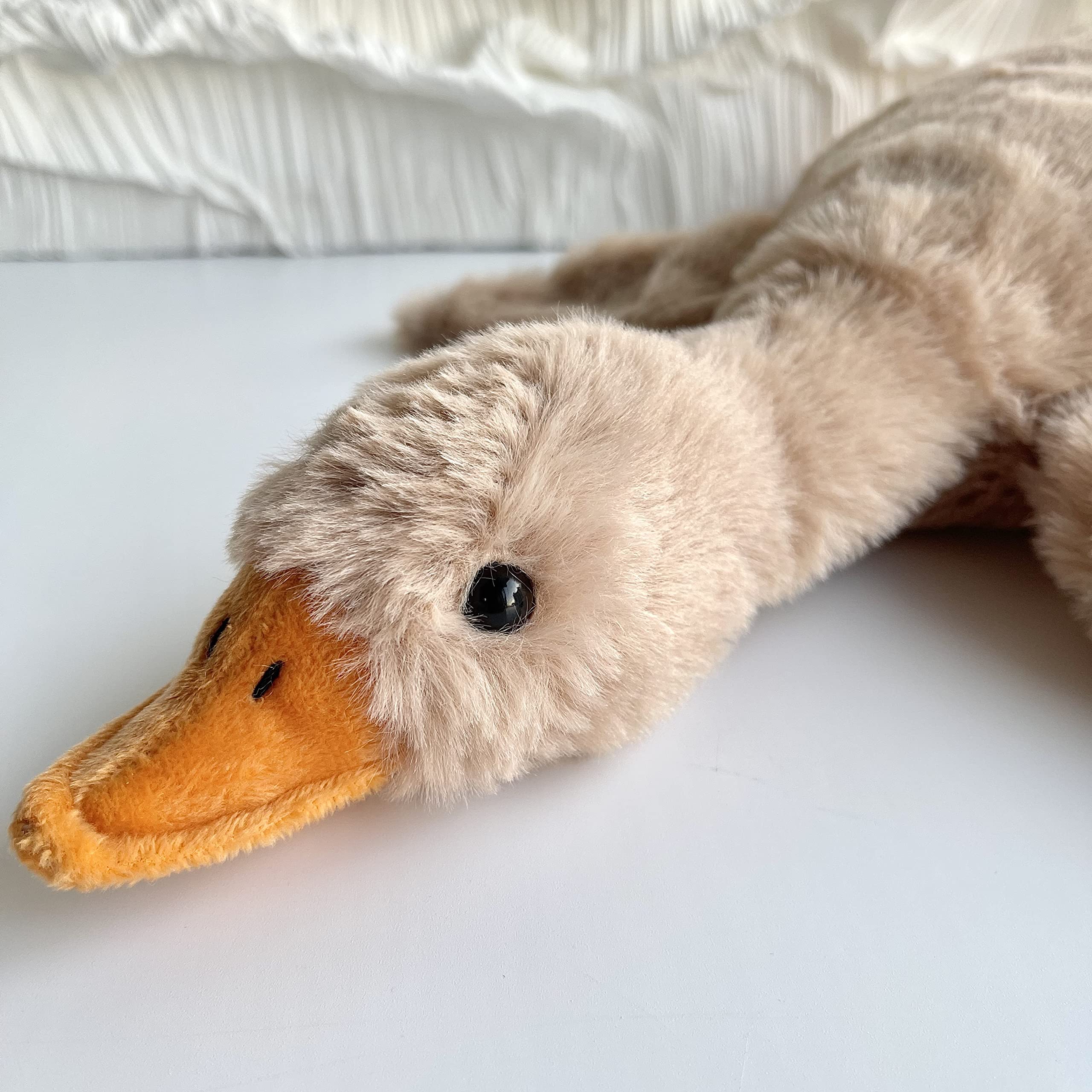 Tanha Goose Plush Stuffed Animals (Brown, 50cm / 20inch), 1 Pack Brown Goose Plush - Image 2