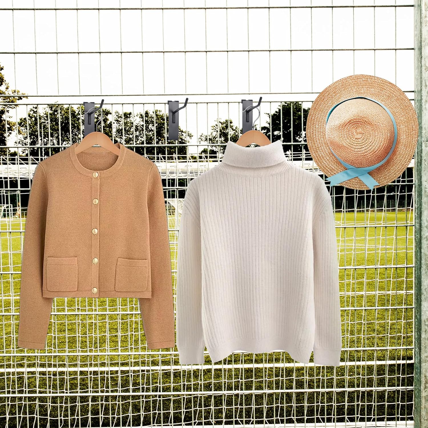 32 Pcs Gridwall Hooks, 4 Inch Display Hooks for Grid Wall Black Heavy Duty Hook for Grid Wall Panels Metal Gridwall Accessory for Home, Retail, Displays, Storage