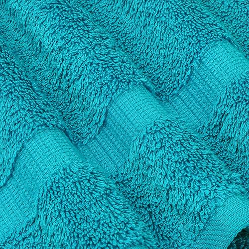 Vista 5 de Chakir Turkish Linens - Toallas de baño turcas de 100% algodón (35 x 70 pulgadas, toallas de baño grandes, color aguamarina)