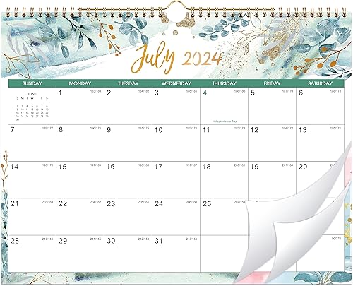 Miniatura 1 de Calendario de pared 2024  Calendario 2024 de enero de 2024 a diciembre de 2024, 14.6 x 11.5 pulgadas, 12 calendarios mensuales con bloques grandes y