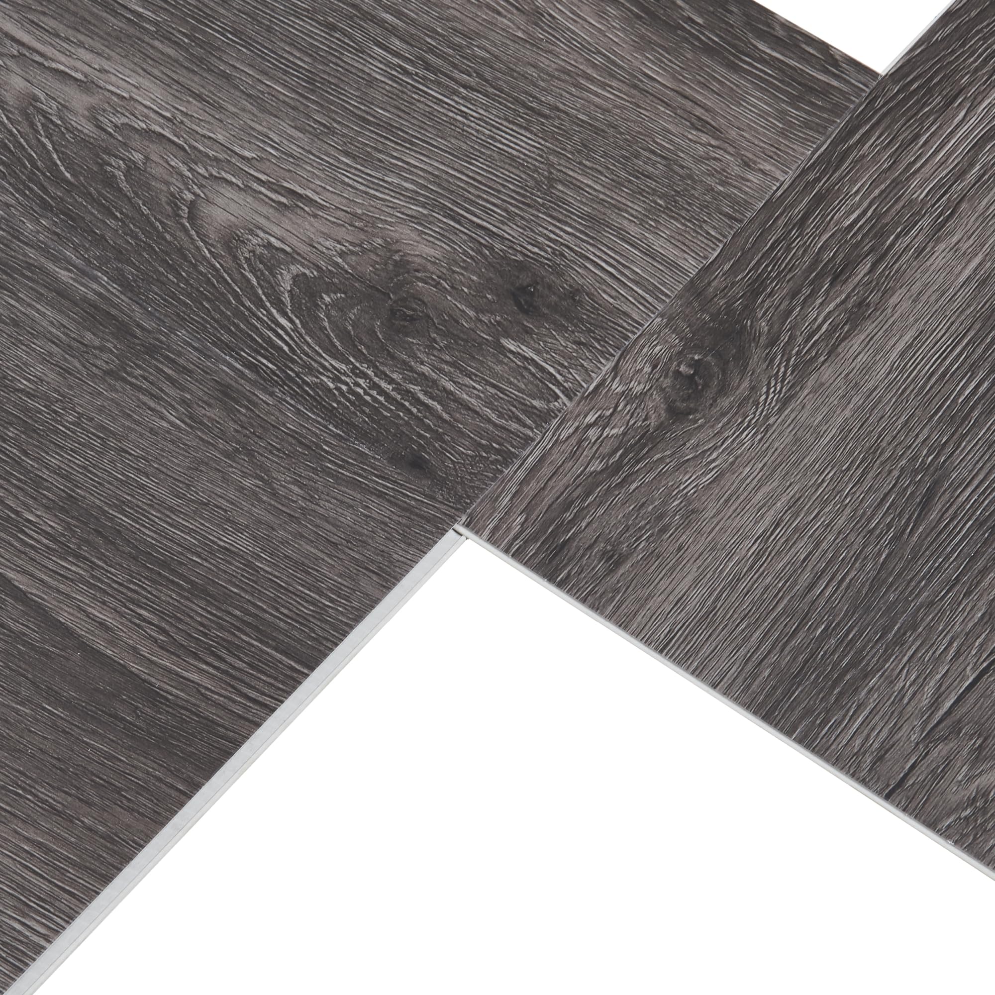 NEU.HOLZ Set 10 Listoni di Pavimento SPC a Incastro Click Effetto Legno Tavole da 122x18 cm con Copertura cca.2,2 m² Pavimentazione per Interni Casa Ufficio - Rovere Scuro