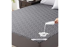 Waterproof and Breathable Rayon Bamboo Queen Size Mattress Protector