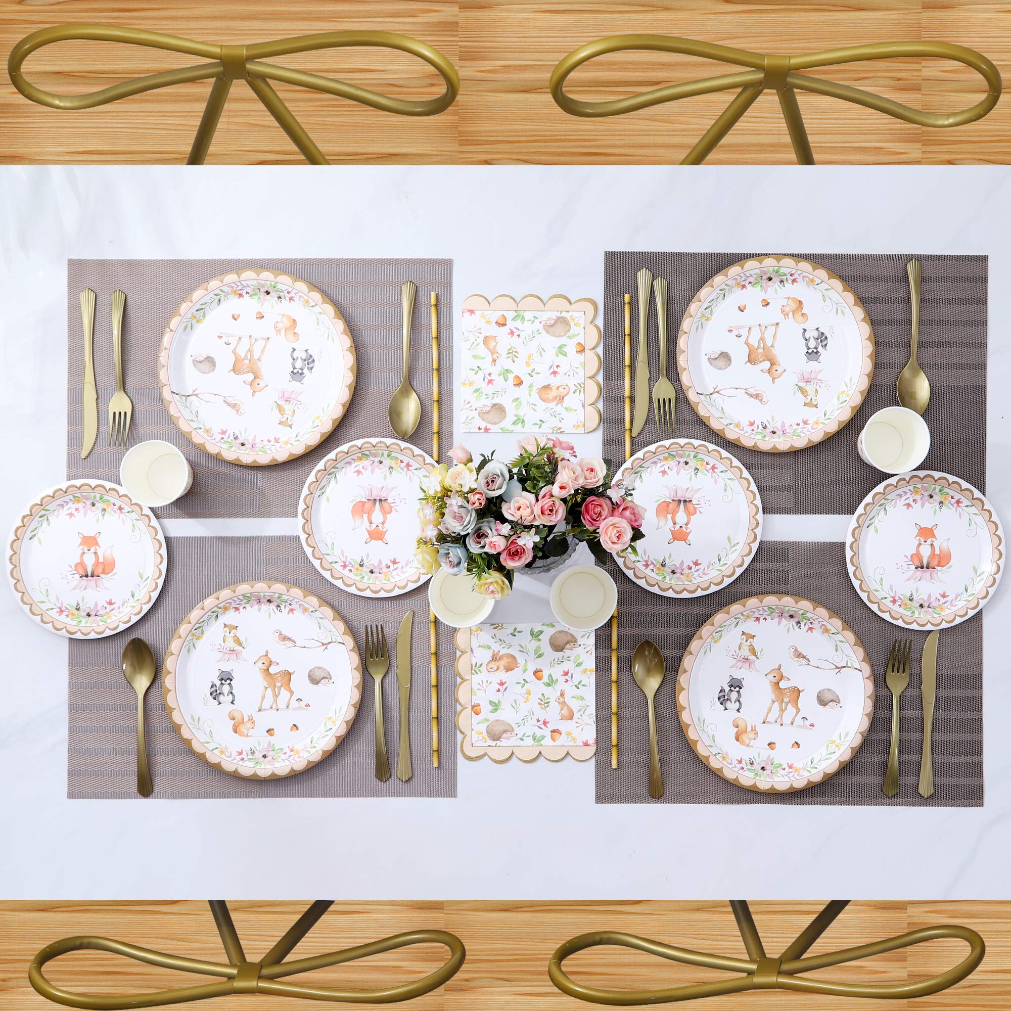 Woodland Creatures Party Supplies Serves 16Includes Woodland Baby