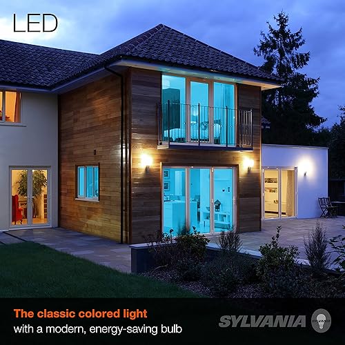 Miniatura 3 de Sylvania LED Flood PAR38 - Bombilla azul eficiente, 9 W, no regulable, 5 años, base mediana E26, 1 paquete (40830)