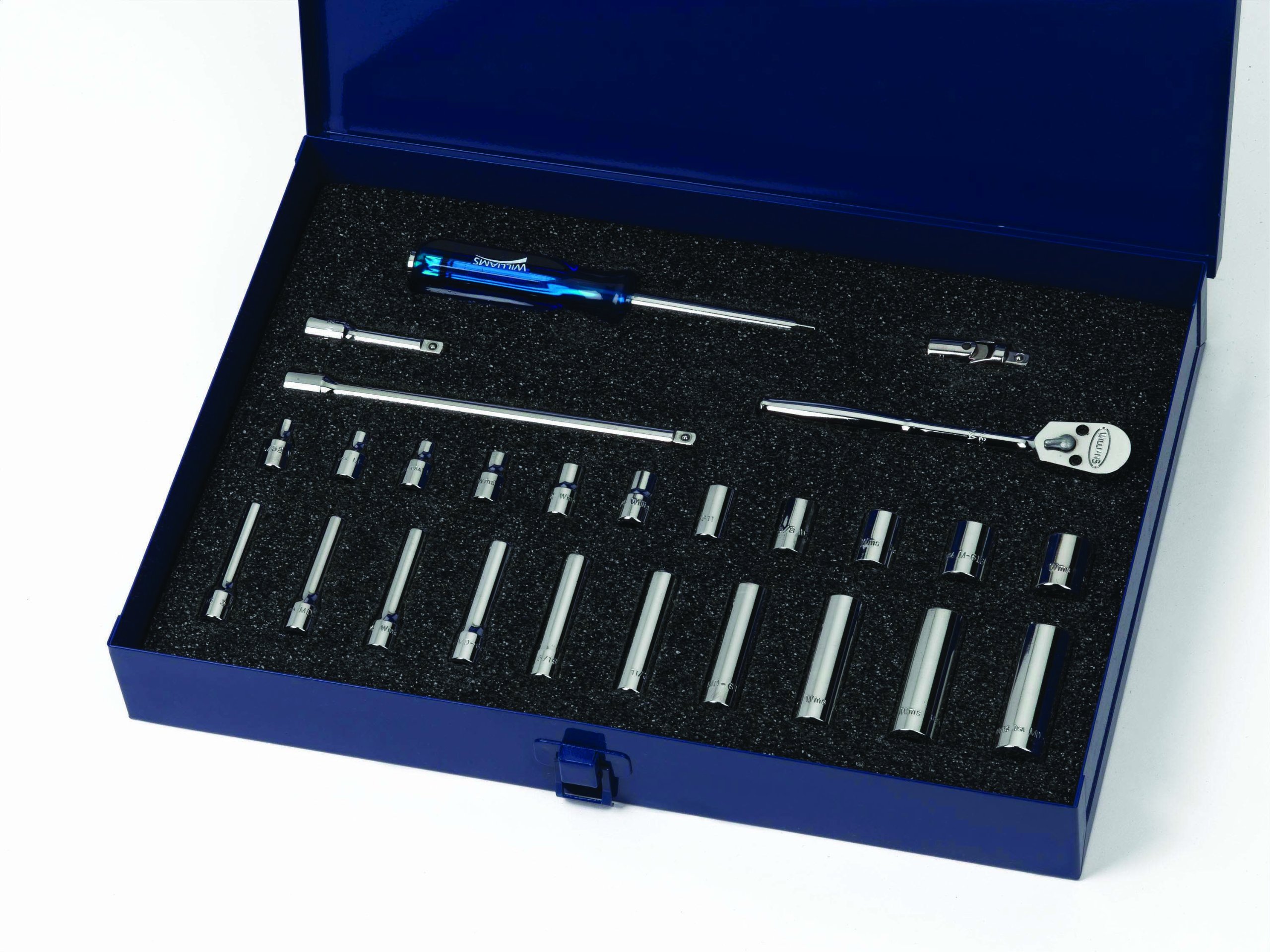 JH Williams WSM-26HF 26-Piece 1/4-Inch Drive Socket and Drive Tool