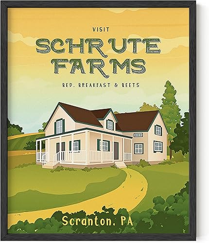 Miniatura 8 de HAUS AND HUES Póster de The Office Dwight Schrute de Dwight, arte de pared del programa de televisión de la oficina y carteles divertidos, póster de