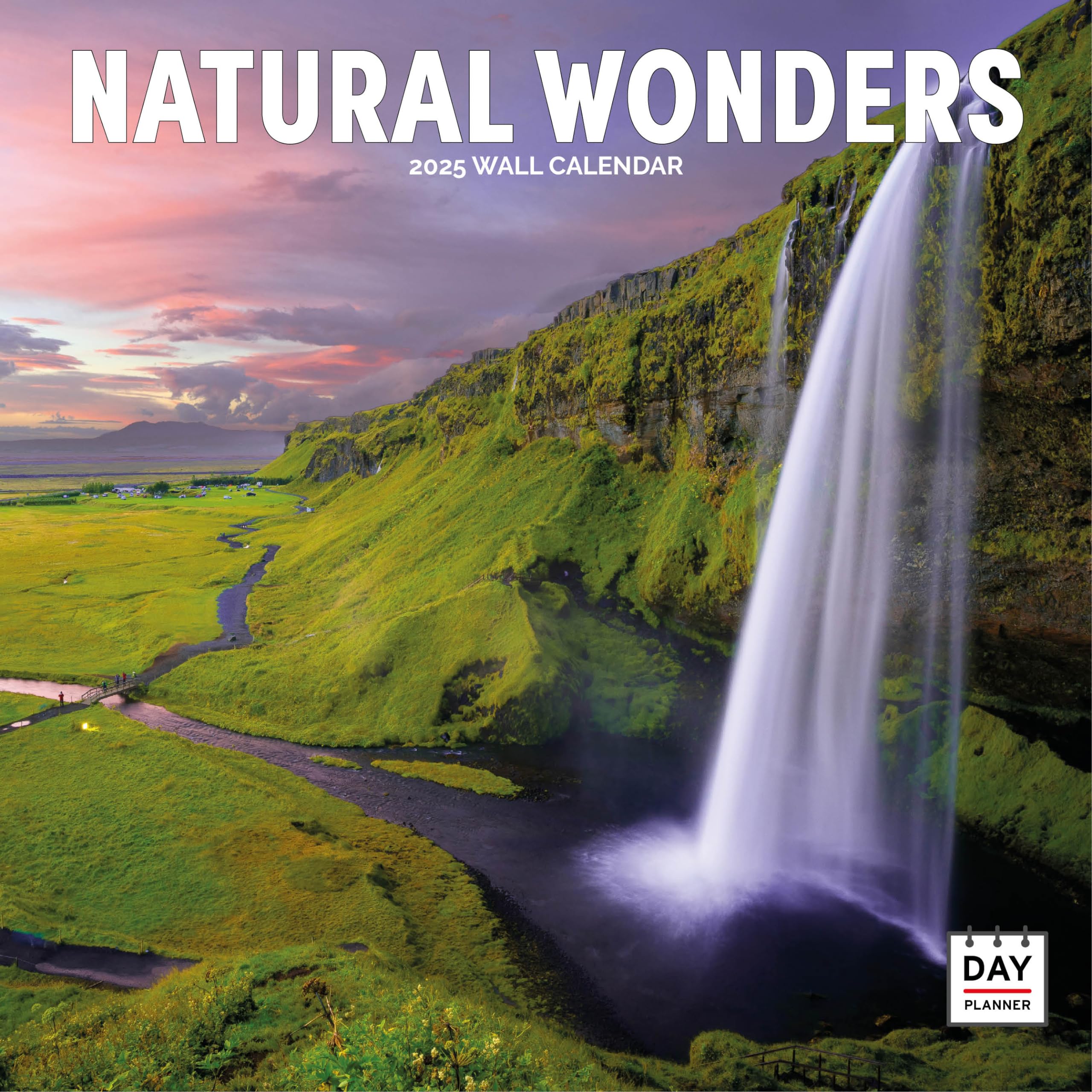 Dayplanner Publishing Natural Wonders Calendar 2026, Large Square Wall Calendar With Organisational Stickers, 16 Month