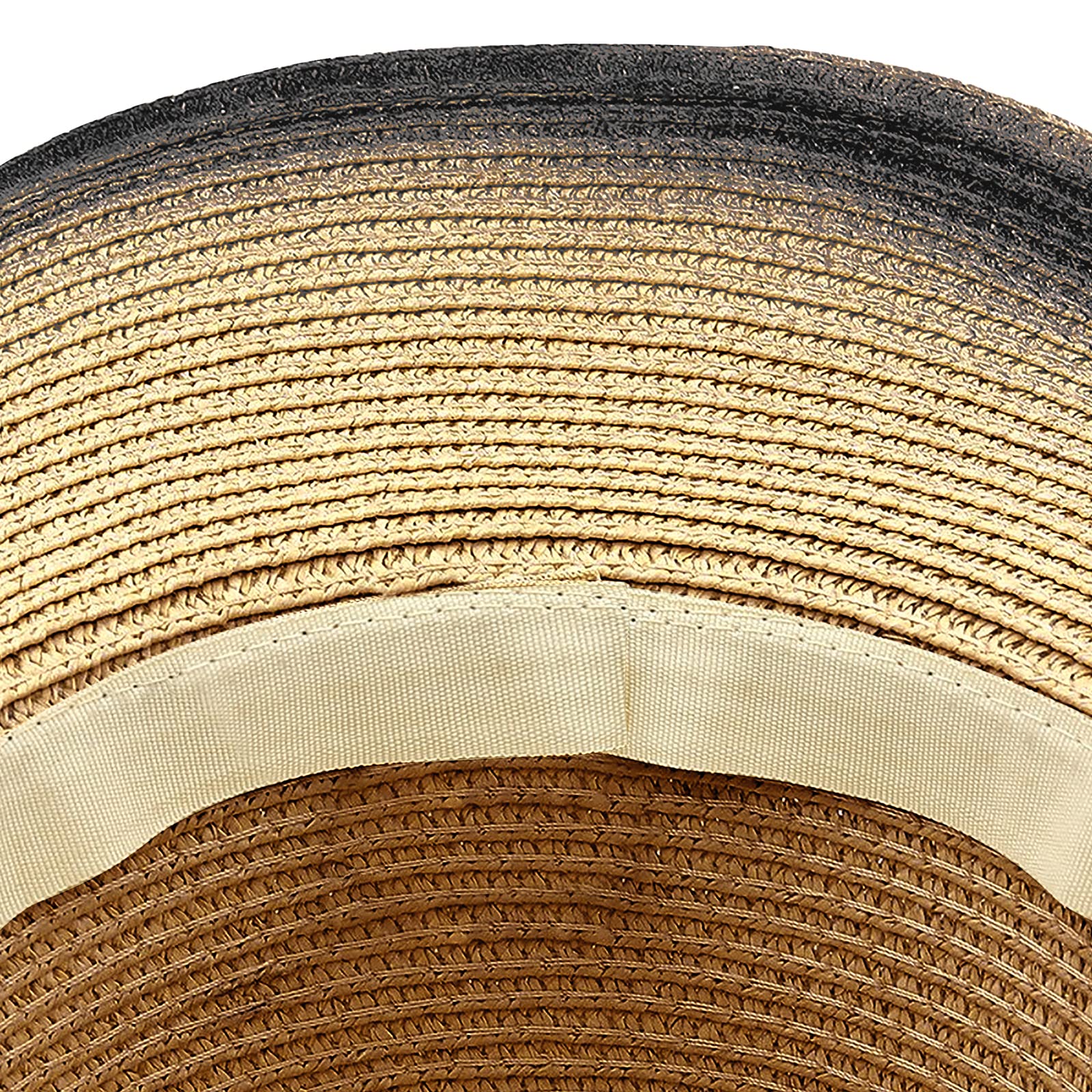 TINAYAUE Chapeau de Cowboy Chapeau de Soleil Chapeau Western en Cuir de Vachette Cow-Boy Chapeau de Jazz Protection du Soleil Bonnet de Voyage Extérieur Chapeau Casuel Femme Homme