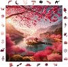 Ahşap Puzzle Yetişkin - Kiraz Çiçeği Rüyası - 353 Parça, 29 x 29 cm - Yapıştırıcı Folyo Dahil - Benzersiz Şekilli Parçalar & Özel Figürler - S1-26