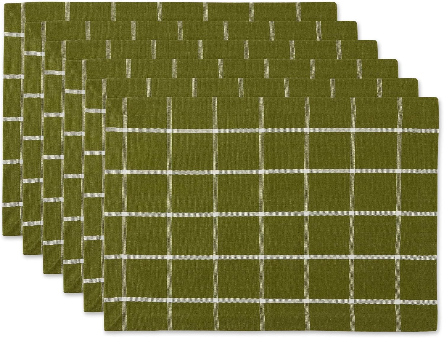 Ventana Green Check Cotton Placemat Set of 6
