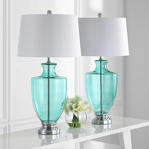 Miniatura 3 de SAFAVIEH Lighting Collection Desiree - Juego de 2 lámparas de mesa para dormitorio, sala de estar, oficina en casa, escritorio, mesita de noche