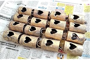 Vintage Iron Heart Shaped Bells: Unique Adornments for Special Occasions