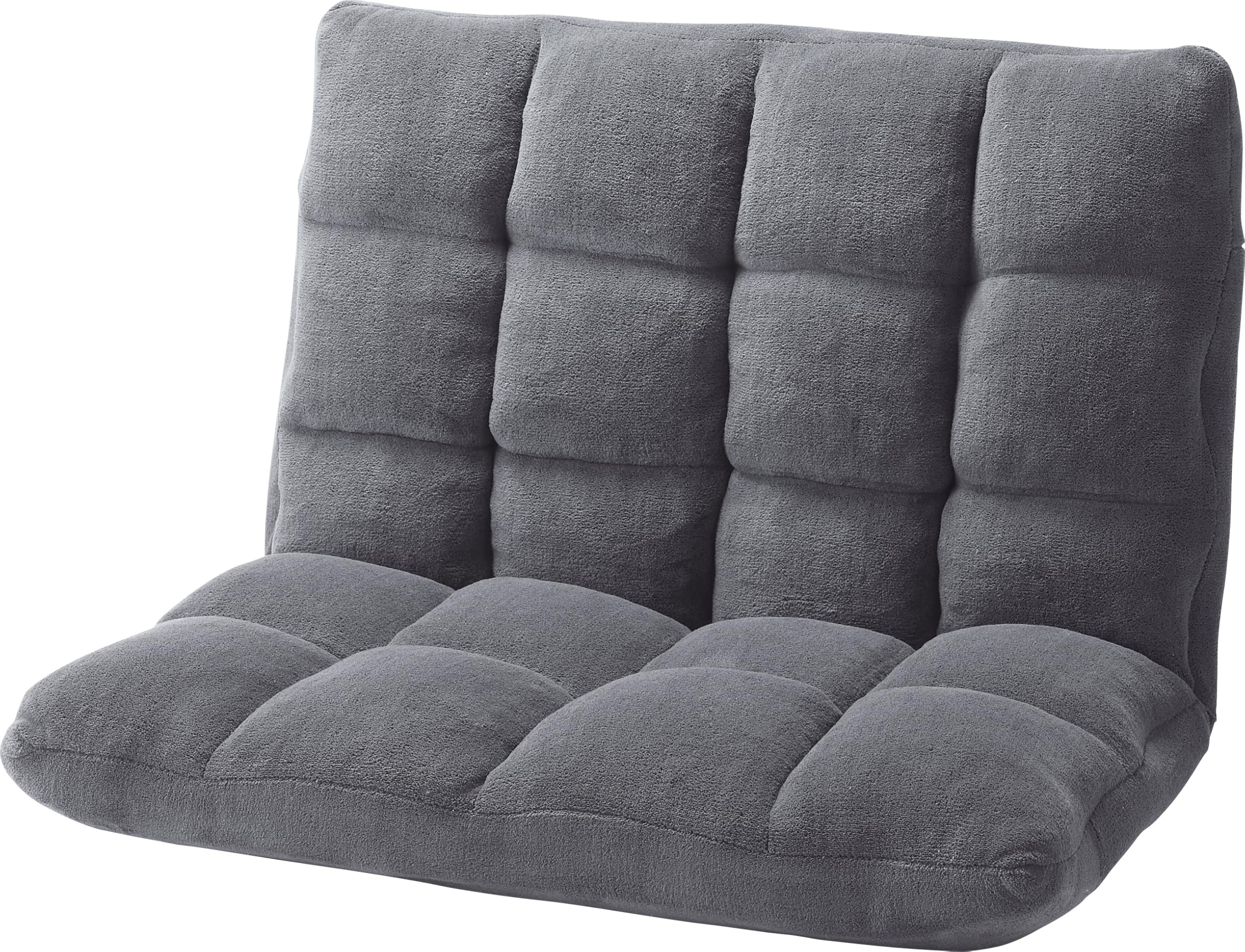 【メーカー直送】東谷 FKC-005GY もこもこワイドリクライナー（グレー） Azumaya Amazon｜東谷(Azumaya-kk) 座椅子 ポリエステル グレー 2人掛け