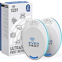 Ultrasonic Pest Repeller 2-Pack Plug in Flea Rat Roach Mosquito Cockroaches Rodent Spider Scorpion Fruit Fly Insect