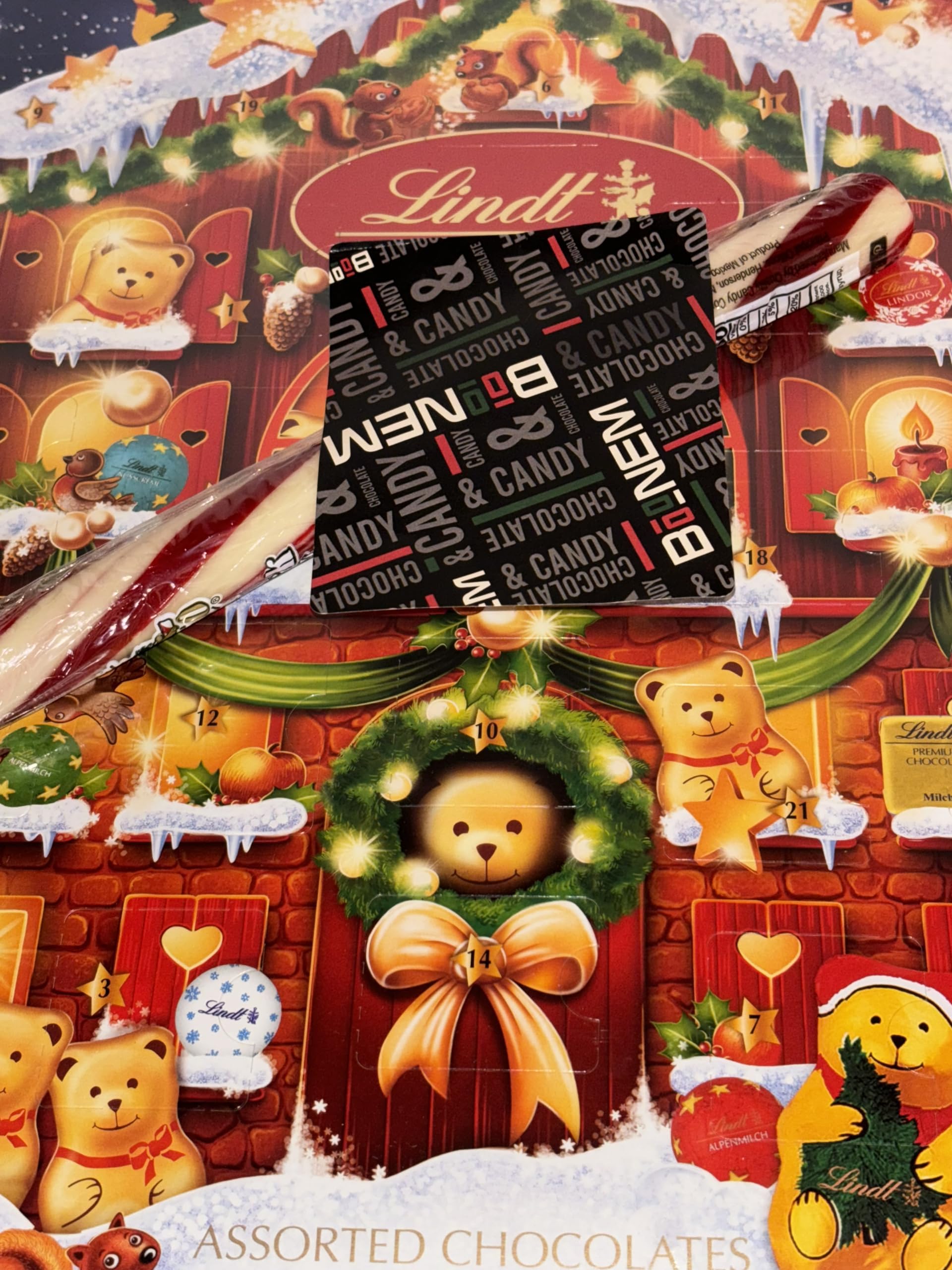 Lindt Holiday Chocolate Teddy Bear Advent Calendar, 6.1 oz