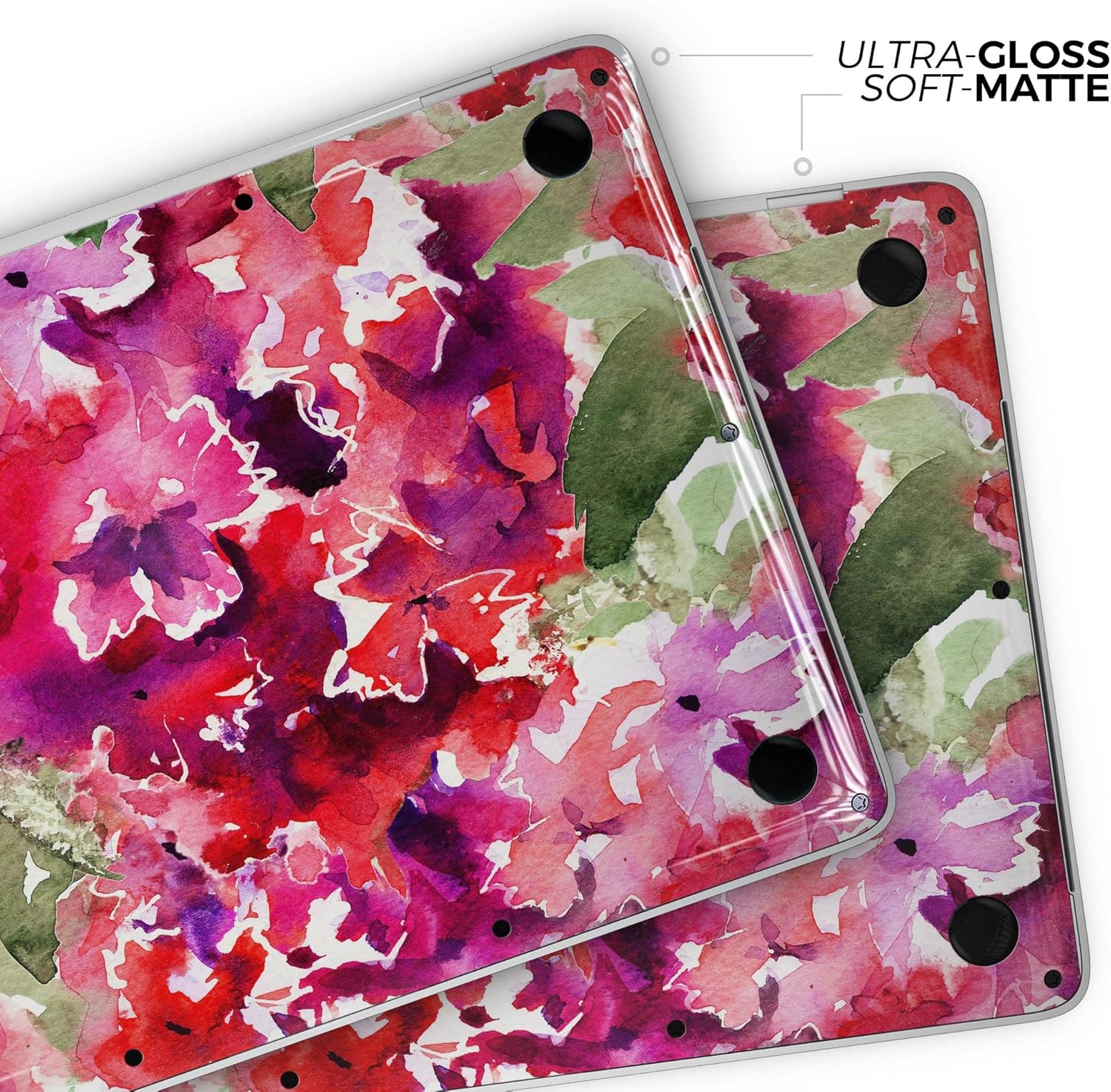 DesignSkinz - Tropical Hydrangea Flowers - Full-Body Wrap Protective Decal Skin Kit Compatible with MacBook 14" Pro M1 (A2442)