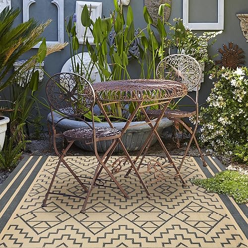 Miniatura 171 de SAND MINE Alfombras reversibles, alfombra de paja de plástico, alfombra de área moderna, alfombra de pavimento grande y alfombra para exteriores