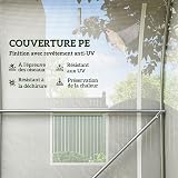 Outsunny Serre de Jardin 6 m² 3 x 2 m 1 Porte 2 Parois Latérales Blanc - 3