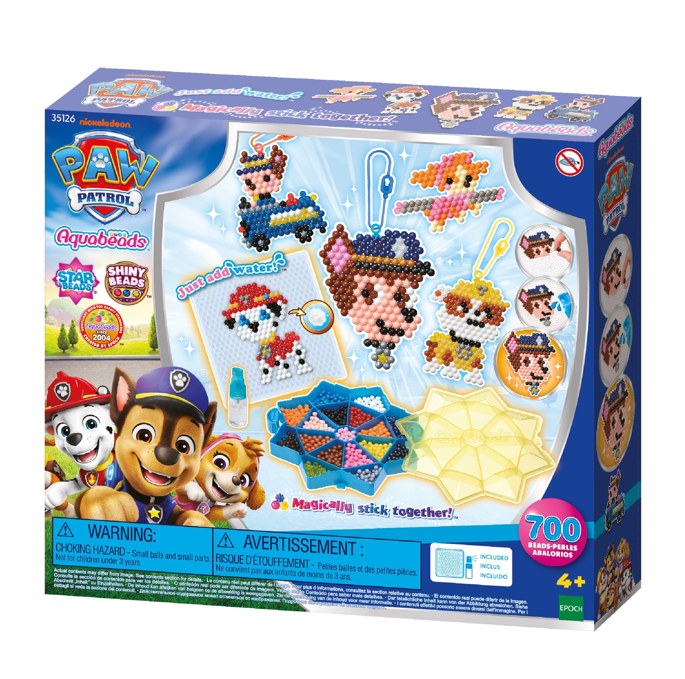 Aquabeads - Paw Patrol Starter Craft Kit - Arts & Crafts Bead Activity Toy 35126