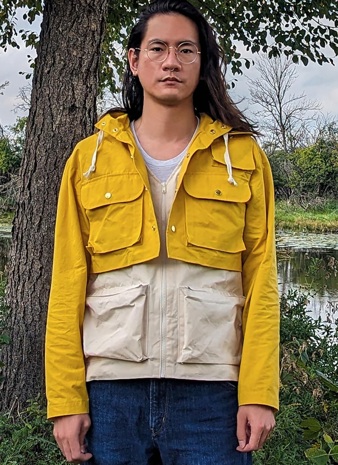 Know Me ME2064BB Men's Crop Jacket and Vest Sewing Pattern Packet by Donny Q, Design Code ME2064, Sizes 44-46-48-50-52