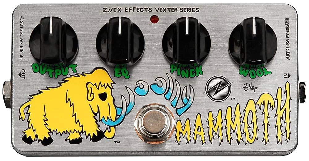 ギター Z.Vex Woolly Mammoth Vexter Series ZVex Effects Wooly Mammoth Vexter Fuzz Effects Pedal