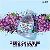 Vista 3 de SPLASH REFRESHER - Agua saborizada con sabor a uva Acai, 8 onzas líquidas, paquete de botellas de plástico de 12