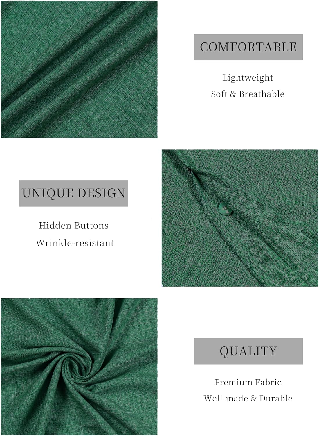 Mens Linen Shirts Short Sleeve Casual Shirt Button Down Summer Beach Vacation Tops Men Casual Dress Shirts Breathable - Image 6