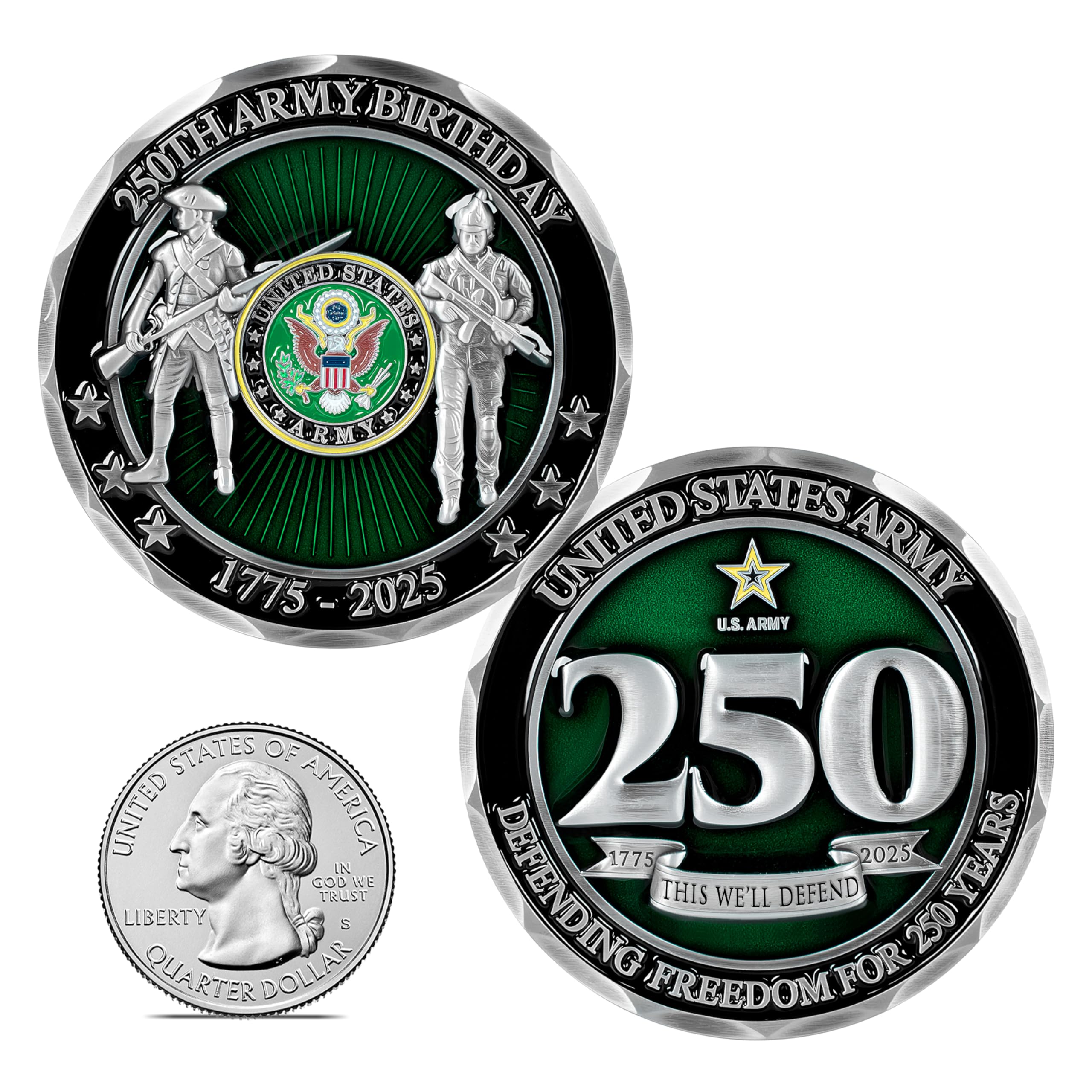 Amazon.com: United States Army 250th Anniversary Challenge Coin