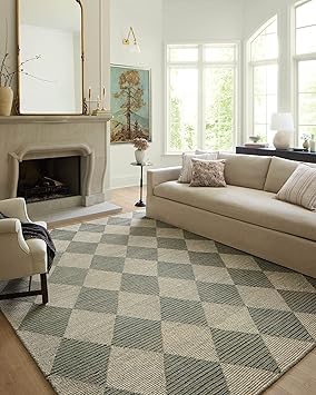 Loloi Chris Loves Julia Francis Collection FRA-01 Spa/Granite 3-6" x 5-6" Accent Rug