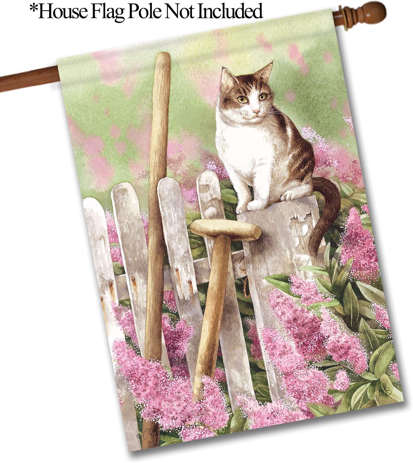 Flagology.com, Marjolein Bastin, A Place to Reflect – House Flag 28" x 40", Outdoor/Indoor, Exclusive Premium Fabric, Spring
