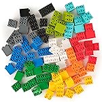 Strictly Briks Building Blocks Set - Toddler Blocks Ages 3-5 - Compatible with Lego Sets & Kids Building Kits - Durable Learning Toy - 84 Pieces, Multicolor