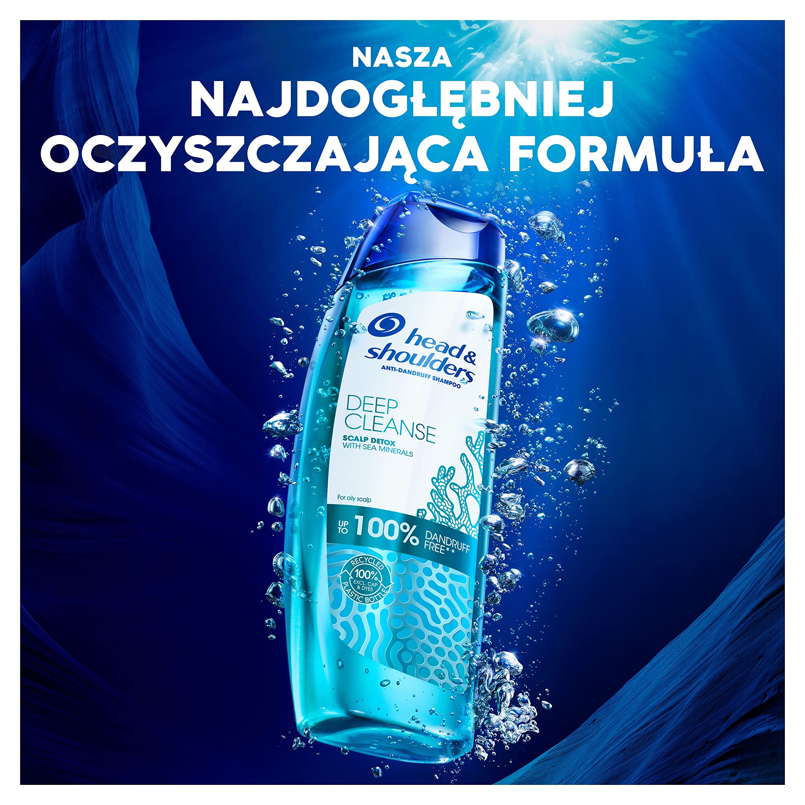 Head and Shoulders Deep Cleanse Scalp Detox Szampon przeciwłupieżowy 300 ml