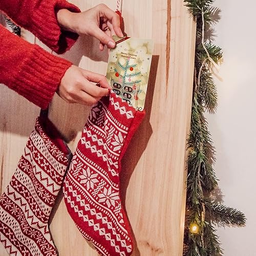 Miniatura 4 de MESMOS Funda para cámara de computadora portátil con lindos gatos y edición navideña, gran relleno de calcetines