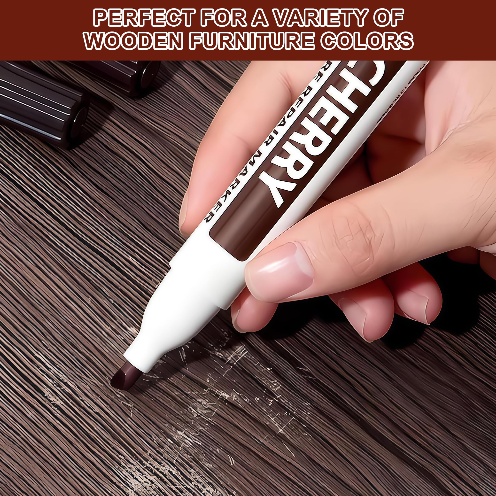Kit di 10 matite Cera per Riparare Graffi e Macchie sul Legno. Include Colori Legno e tonalità Neutre. Ideale per Pavimenti, mobili e tavoli.