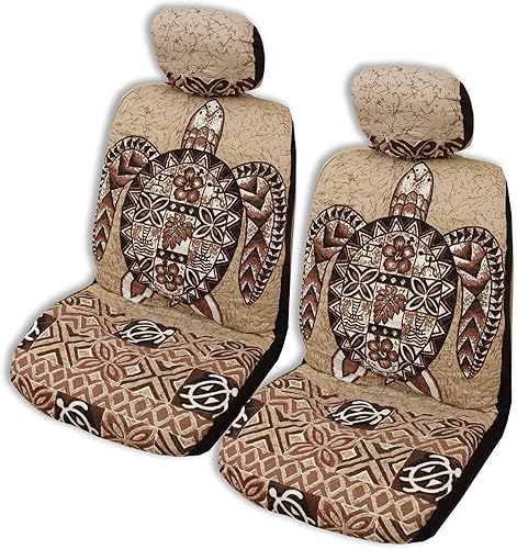 Miniatura 4 de Fundas hawaianas para asientos de coche (Tapa Gray, con airbag lateral) Tapa Gris,Aloha Honu Azul,Aloha Honu Gris,Aloha Honu Verde,Negro