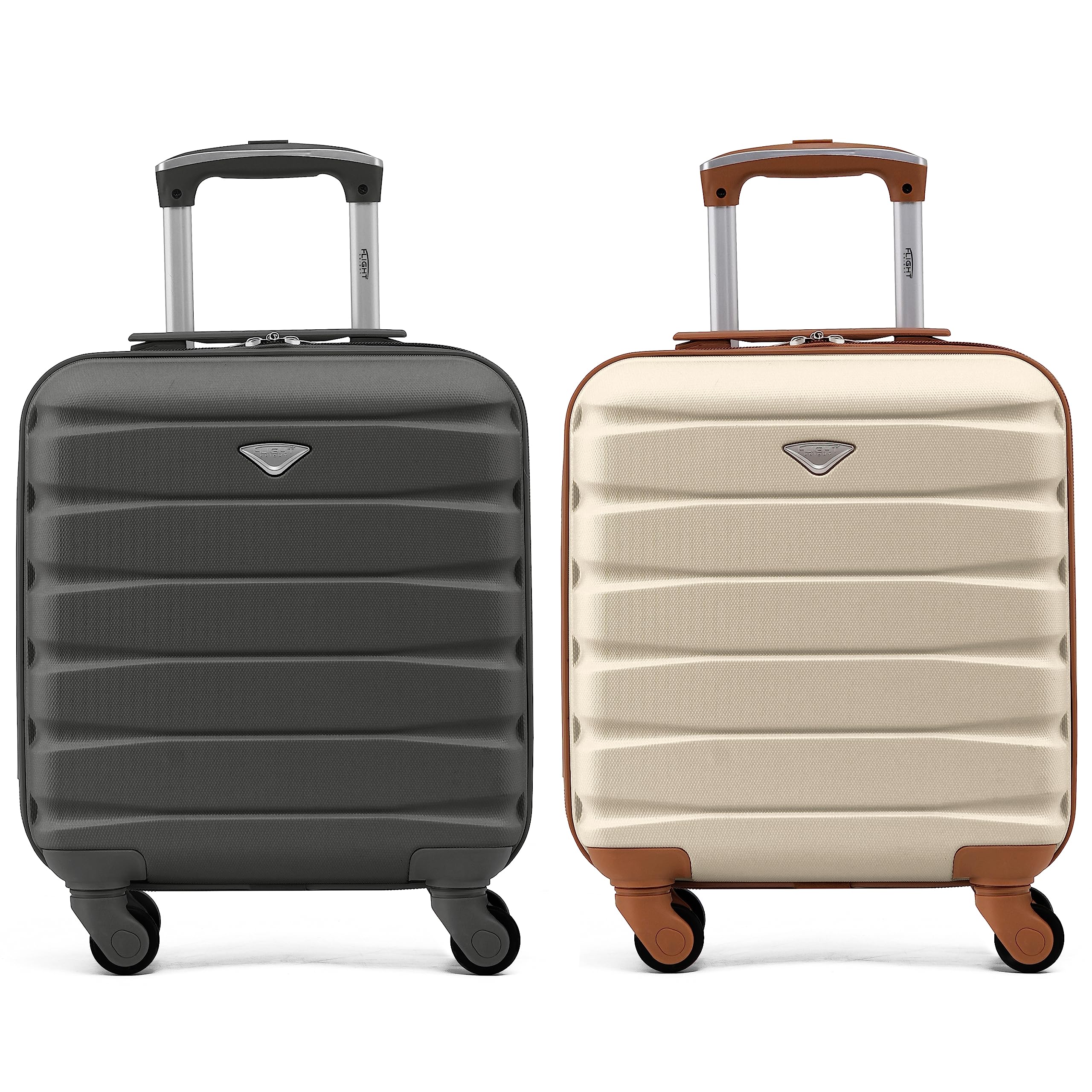 Flight Knight Suitcase Set of 2 Lightweight 4 Wheel ABS Hard Case Cabin Carry On Hand Luggage Approved for Over 100 Airlines Including easyJet, British Airways, Ryanair & Many More 55x35x20cm — view 59