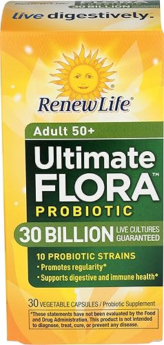 Miniatura 8 de Renew Life –última flora para adultos 50 + Suplemento Probiótico de 30 mil millones, 90 unidades (Ex fórmula senior), 15865, 60, 1, 1