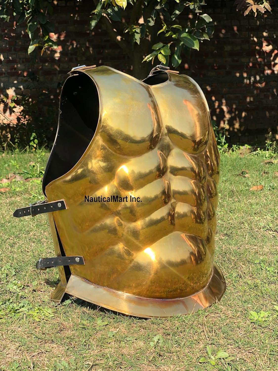 Nautical-Mart Brass Antique Medieval Roman Greek Muscle Armor Cuirass w/Apron Belt