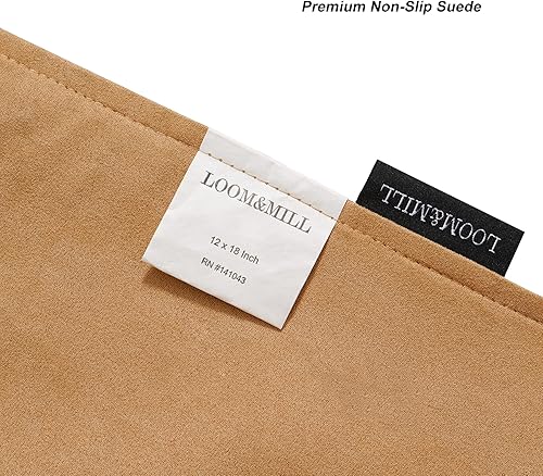 Miniatura 7 de Loom and Mill Juego de 6 manteles individuales de damasco de lujo para Navidad, juego de 6 manteles individuales de felpilla jacquard vintage para