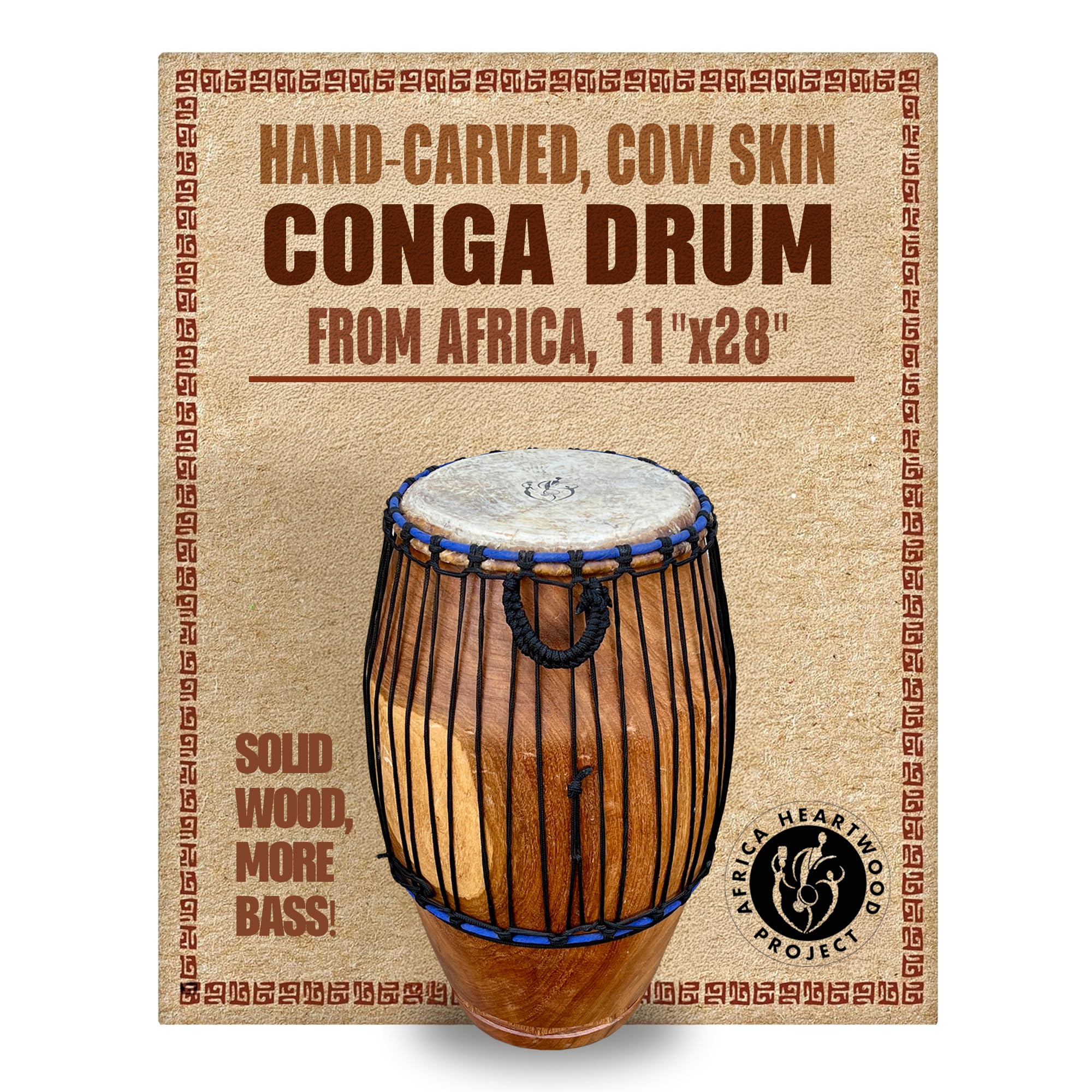 Amazon | Africa Heartwood Project Classic 11インチ 手彫り クイント