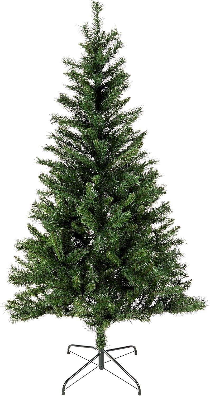 Amazon Basics - Árbol de Navidad artificial, 569 ramas con soporte de metal, 180 cm de alto