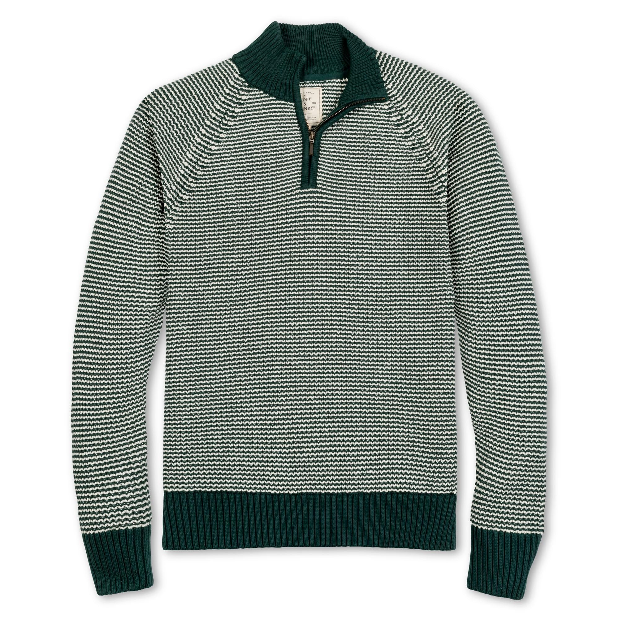 Hope &amp; Henry Men's Half Zip Pullover Sweater