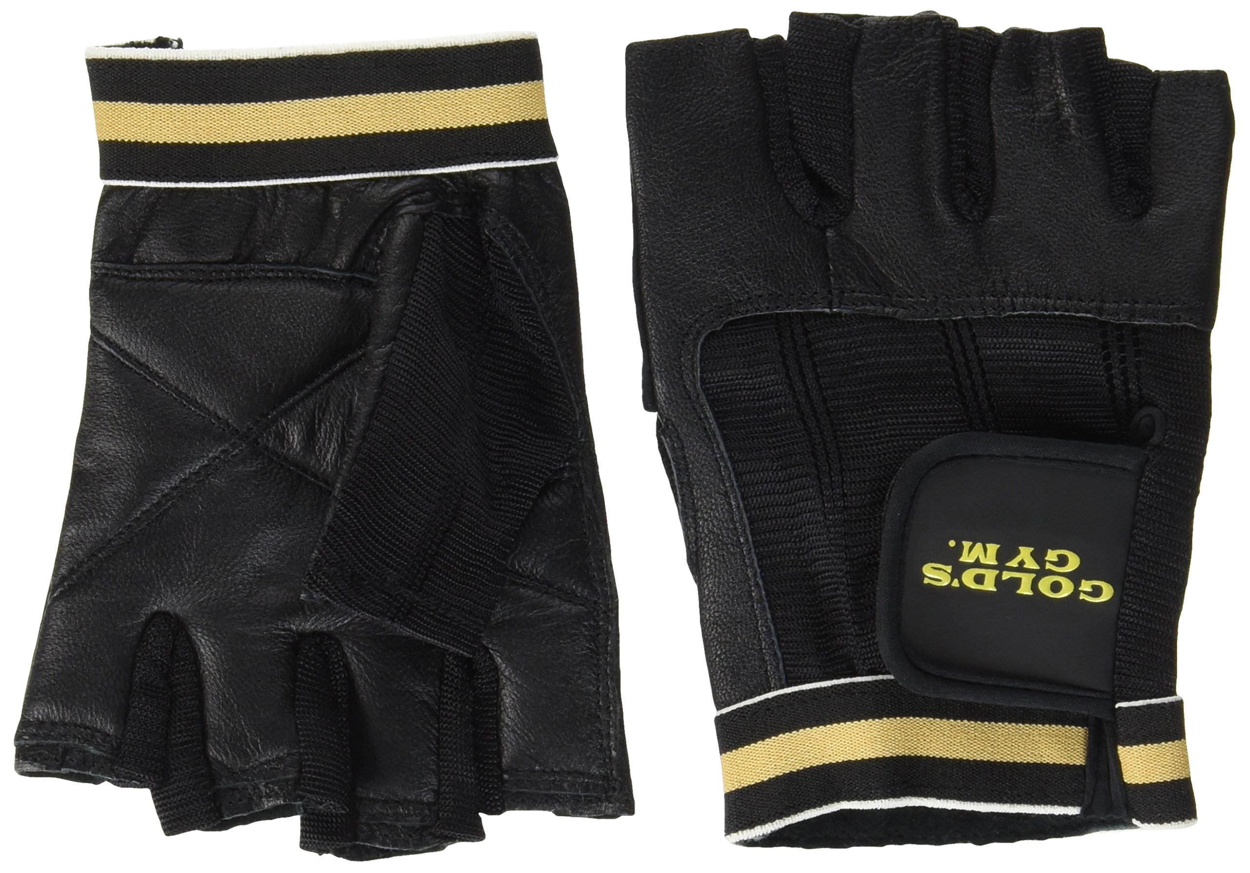 Amazon | ゴールドジム(GOLD`S GYM) レザーグローブ G3401 ブラック XL