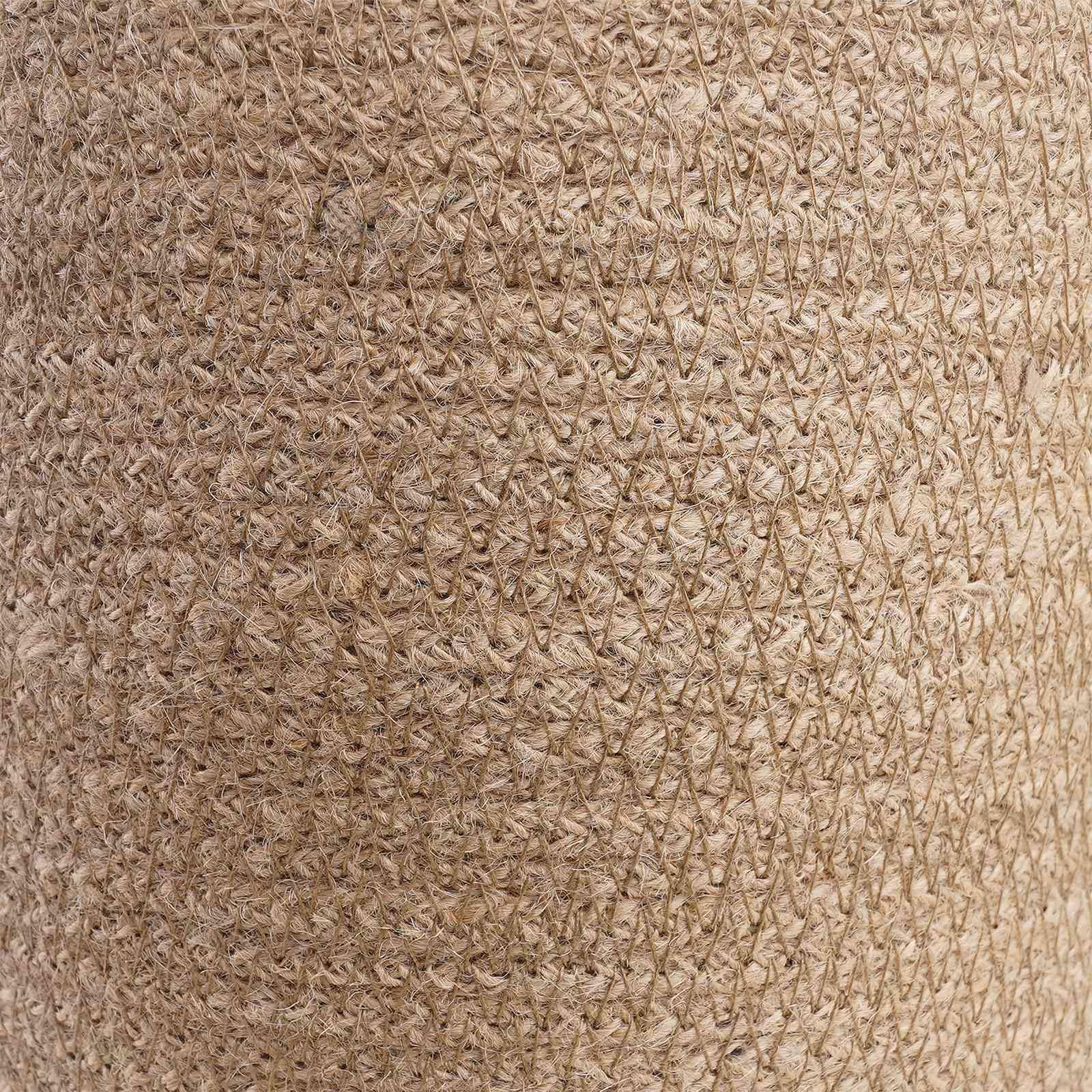 Juego de 2 maceteros naturales de 21 x 21 cm de diámetro de yute tossa, rústicos con aspecto trenzado para plantas de interior, balcón y jardín, decoración cilíndrica de yute