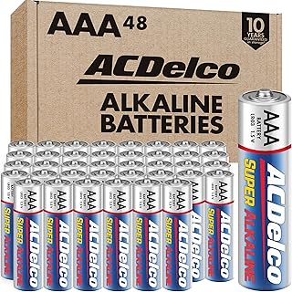 ACDelco AAA Batteries, Alkaline Battery, 48 Count Pack