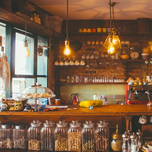 Cozy Coffee Shop with Smooth Piano Jazz Music Screensaver - NO ADS
