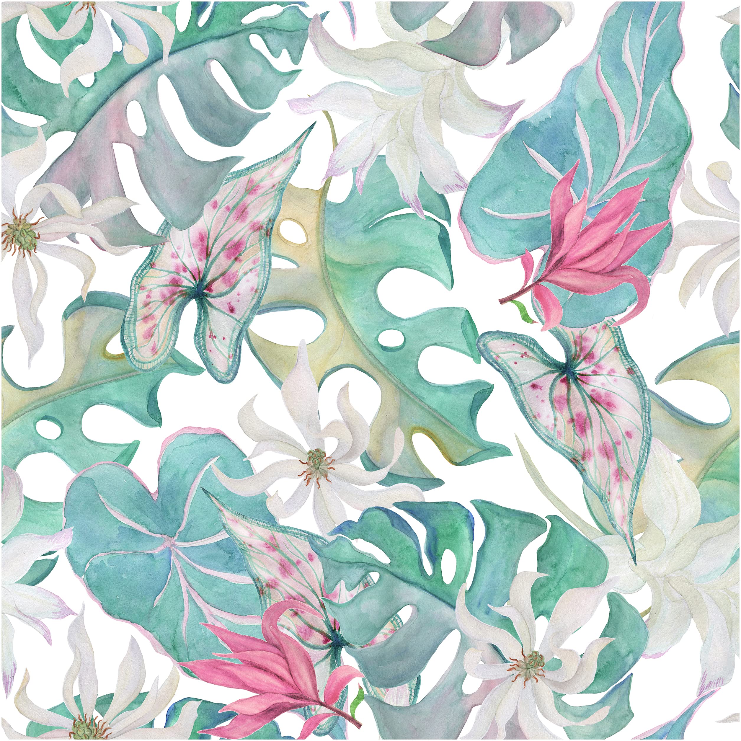 Papel pintado para despegar y pegar Blooming Wall DPYA26 tapar imperfecciones pared