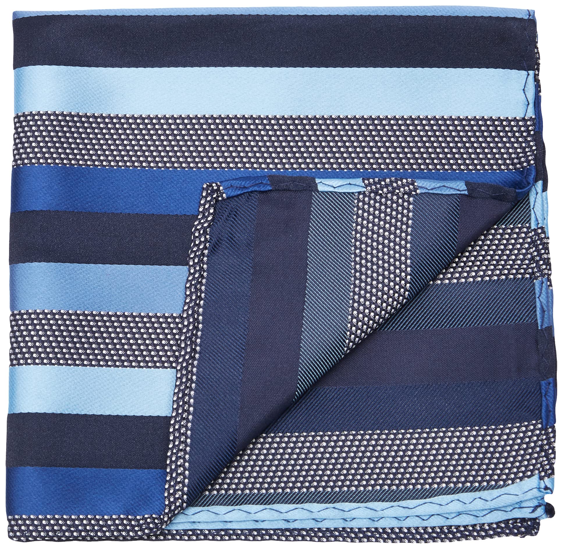 Conjunto de corbata a rayas de microfibra para hombre, marino 3