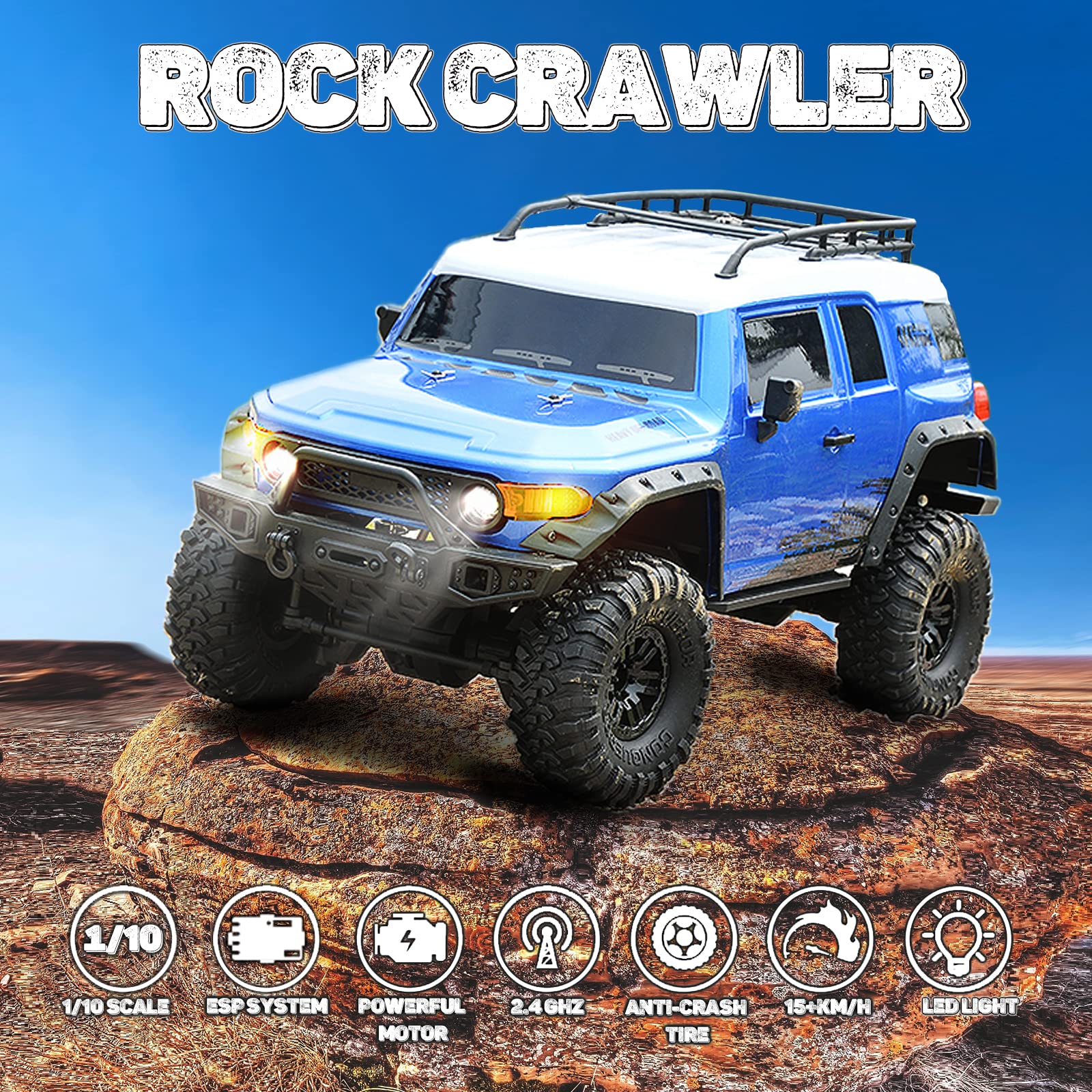 Amazon.co.jp: Sakeye RCクローラー 1/10スケール 2.4G 4WD RTR
